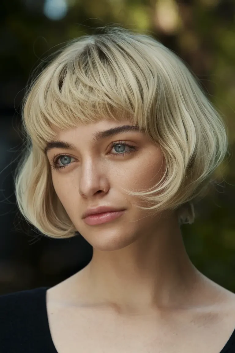 1. Butterfly Haircut For Short Hair With Fringe