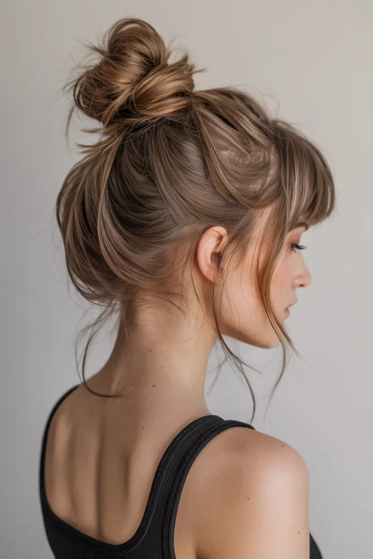 20 Messy Bun Hairstyles That Are Cute, Easy & Totally Trending