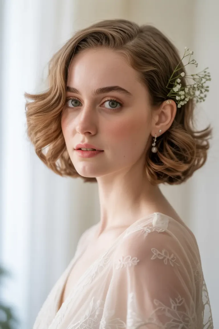 20 Bob Wedding Hairstyles for Short Hair