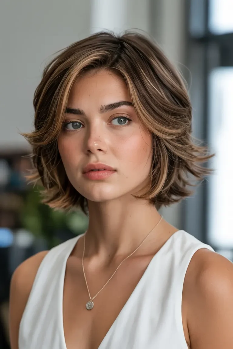 20 Chin length bob hairstyle simple and stylish look