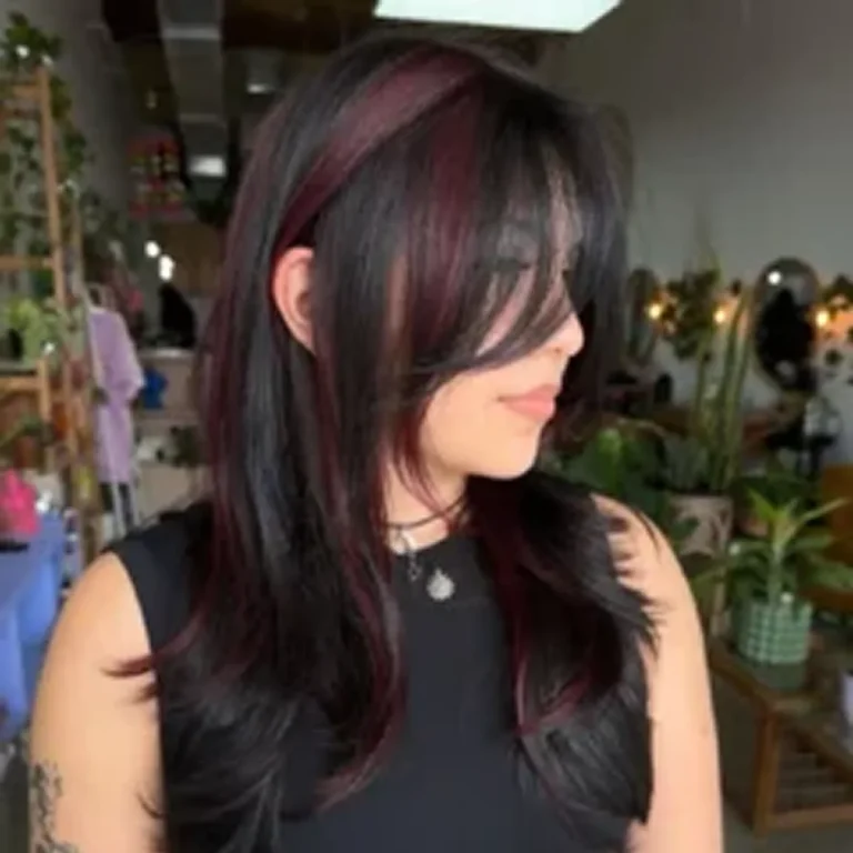 Deep Cherry Red Hair